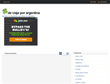 Tablet Screenshot of deviajeporargentina.net